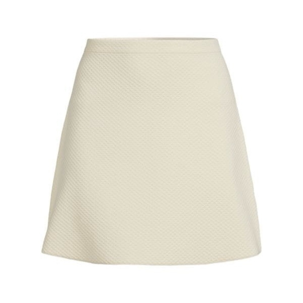 THEORY Teslia A-Line Mini Skirt in VANILLA CREAM Size S - Picture 4 of 8